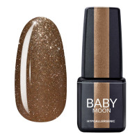 Гель лак Baby Moon Dance Diamond Gel polish №015 золотисто-бежевий з дрібним шиммером 6 мл