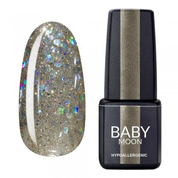 Заказать Гель лак Baby Moon Dance Diamond Gel polish №017 серебристо-жемчужный шиммерный 6 мл недорого