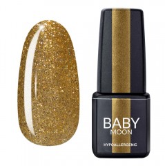 Гель лак Baby Moon Dance Diamond Gel polish №023 золотой шиммерный 6 мл