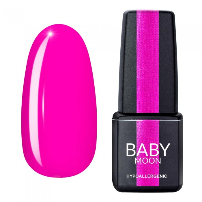 Гель лак Baby Moon Dolce Rose Gel polish №018 глубокий ярко-розовый 6 мл