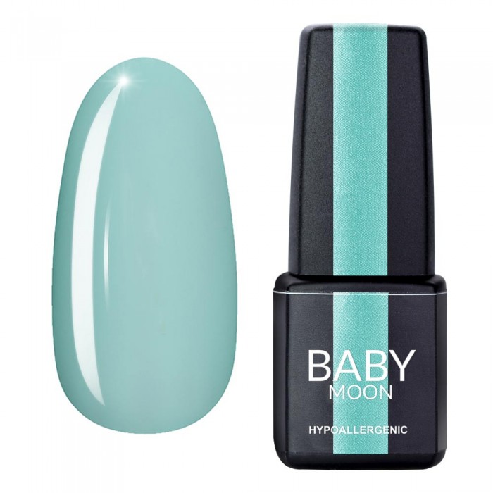 Гель лак Baby Moon Green Sea Gel polish №001 бело-зеленый светлый 6 мл