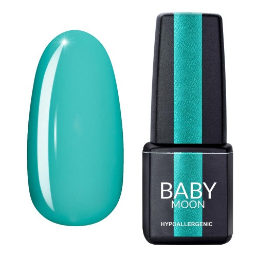 Гель лак Baby Moon Green Sea Gel polish №002 бело-зеленый яркий 6 мл