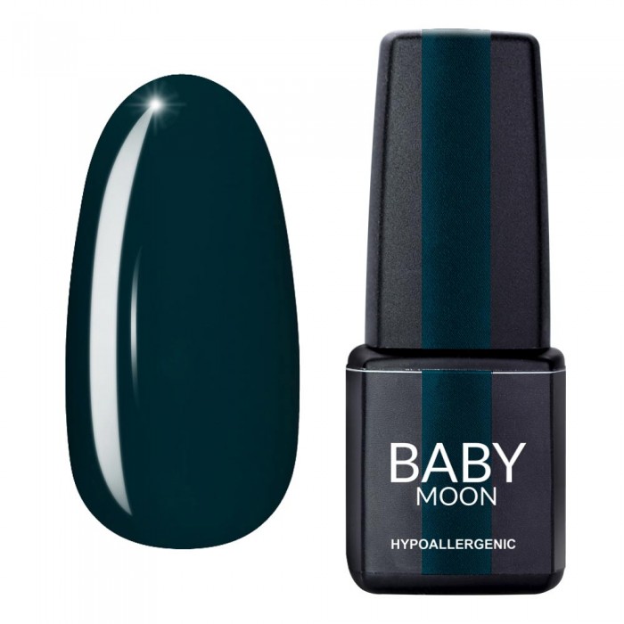 Гель лак Baby Moon Green Sea Gel polish №005 темный сланцево-серый 6 мл