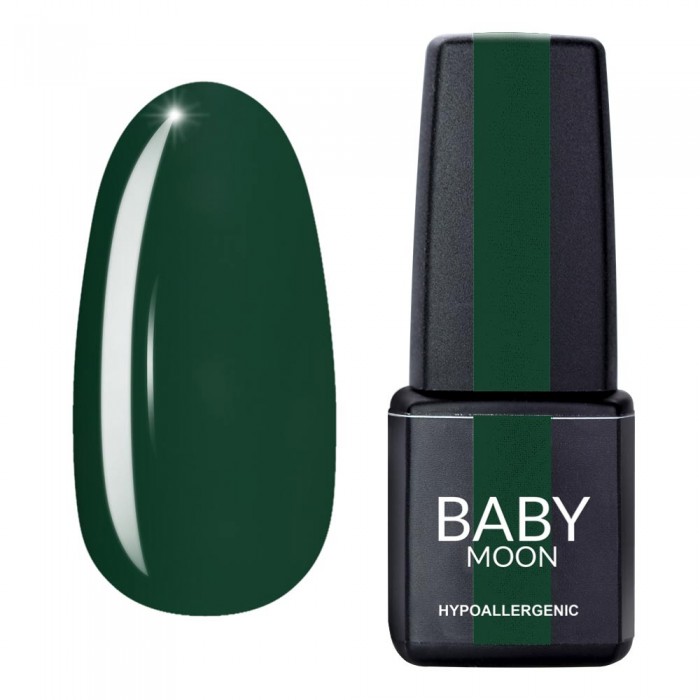 Гель лак Baby Moon Green Sea Gel polish №007 зеленый хвойный 6 мл