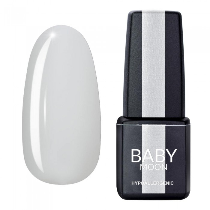 Гель лак Baby Moon Midnight Gel polish №002 білий напівпрозорий 6 мл, 5908254000270