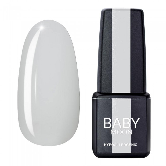 Гель лак Baby Moon Midnight Gel polish №003 белый полупрозрачный с блестками 6 мл