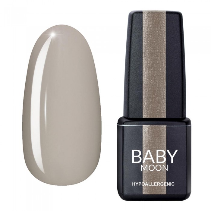 Гель лак Baby Moon Midnight Gel polish №004 сірувато-бежевий 6 мл, 5908254000294