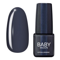 Гель лак Baby Moon Midnight Gel polish №009 темно-серый 6 мл