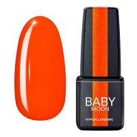 Гель лак Baby Moon Perfect Neon Gel polish № 004 морквяно-кораловий 6 мл