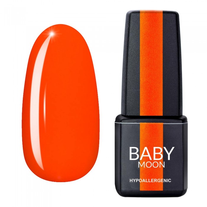Гель лак Baby Moon Perfect Neon Gel polish № 004 морквяно-кораловий 6 мл, 5908254001819