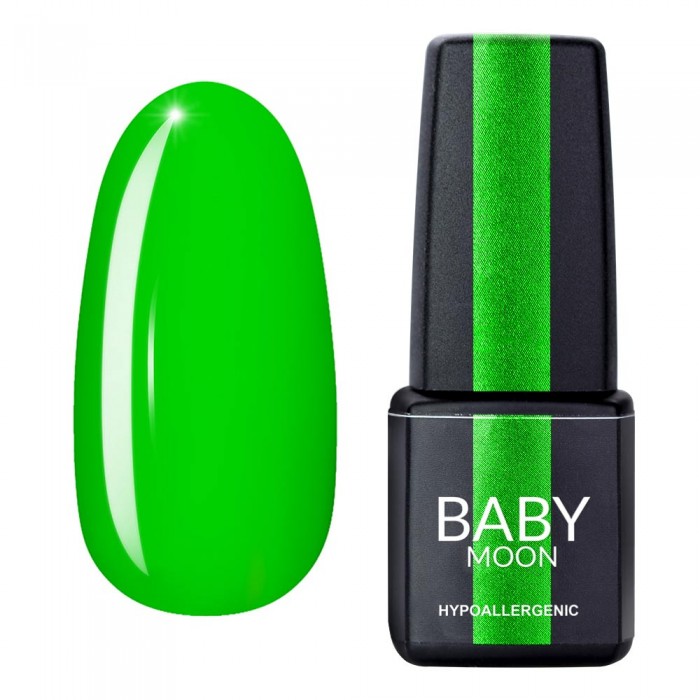 Гель лак Baby Moon Perfect Neon Gel polish № 009 салатовый яркий 6 мл