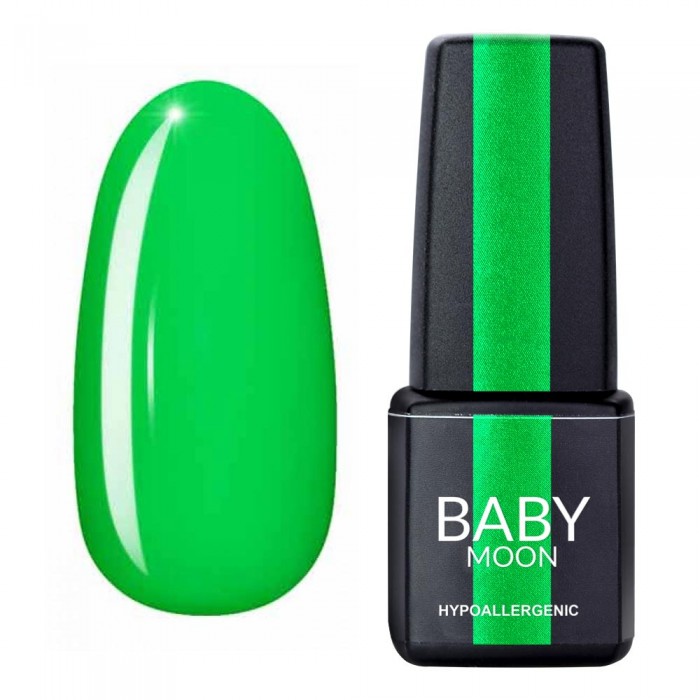 Гель лак Baby Moon Perfect Neon Gel polish № 012 яскраво-зелений 6 мл, 5908254001895