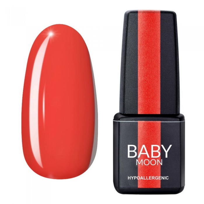 Гель лак Baby Moon Red Chic Gel polish №009 помаранчево-червоний 6 мл, 5908254000966