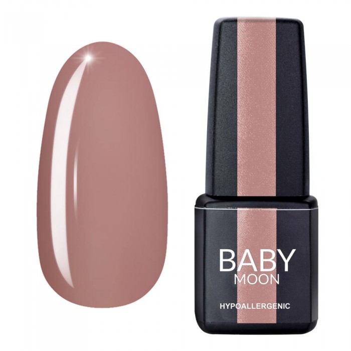 Гель лак Baby Moon Sensual Nude Gel polish № 014 бежевый темный 6 мл