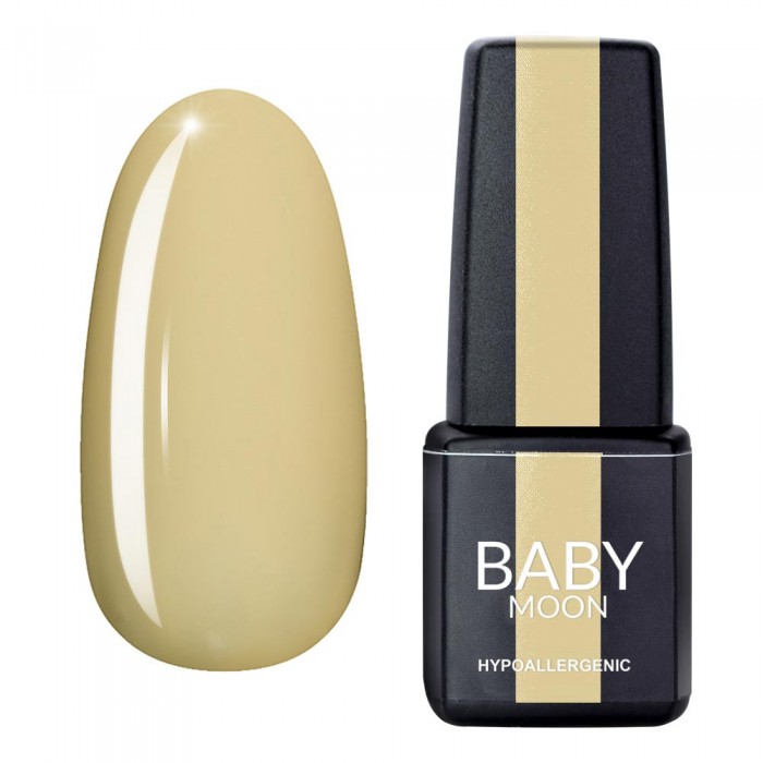 Гель лак Baby Moon Sunny Solo Gel polish №001 молочно-горчичный светлый 6 мл