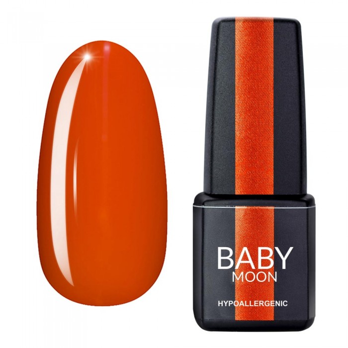 Гель лак Baby Moon Sunny Solo Gel polish №008 морковно-шафрановый 6 мл