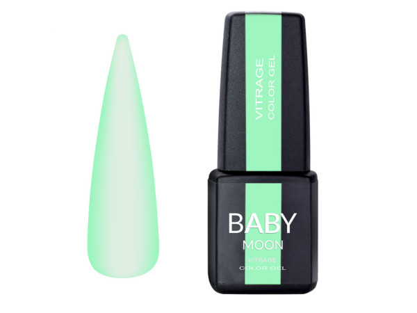 Гель лак Baby Moon Vitrage Collor Gel №03 зелёный, 6 мл