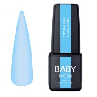Гель лак Baby Moon Vitrage Collor Gel №05 светло-голубой, 6 мл