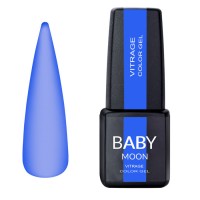 Гель лак Baby Moon Vitrage Collor Gel №06 тёмно-синий, 6 мл