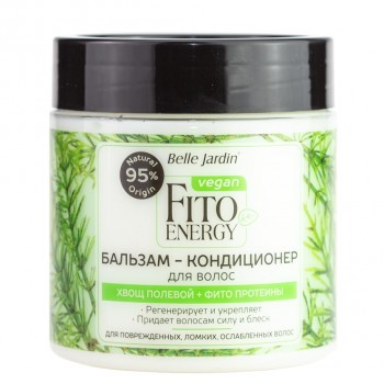 Бальзам-кондиціонер Belle Jardin Vegan Fito Energy Хвощ польовий для ламкого, ослабленого та пошкодженого волосся 450 мл