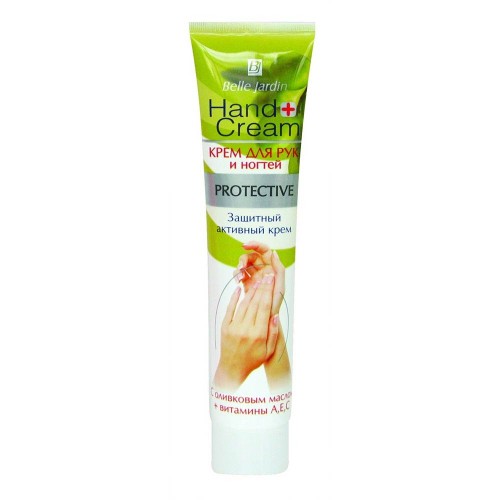 Крем для рук и ногтей Belle Jardin Hand Cream защитный с оливковым маслом и витаминами А Е С 125 мл (5907582901891)