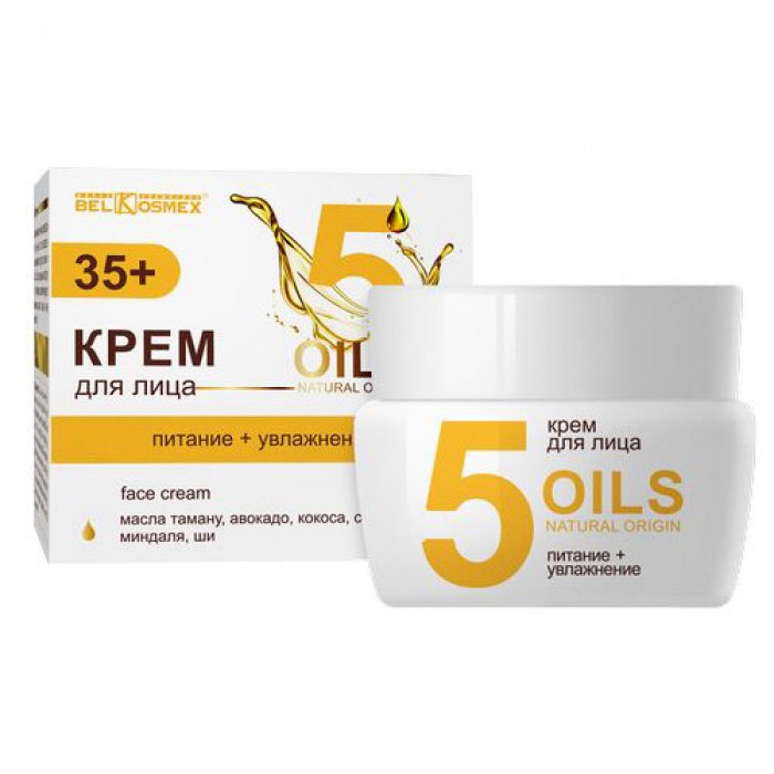 Крем для обличчя живлення і зволоження 35+, Oils Natural Origin Белкосмекс, 4810090006907