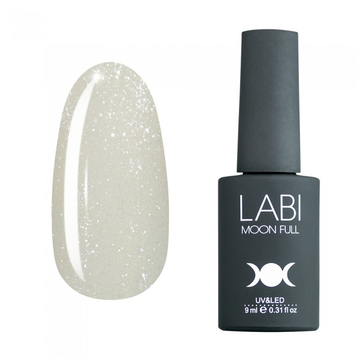 Кольорова база для нігтів Labi №401 молочна з шимером, 4820249948019