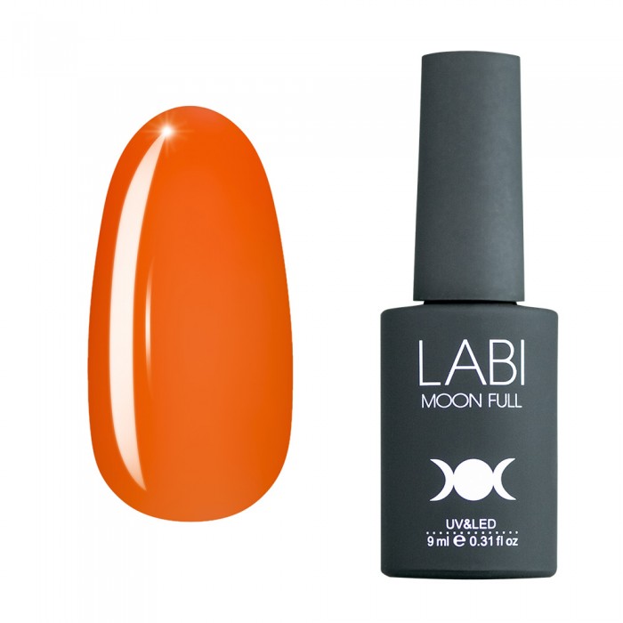 Цветная база для ногтей Labi №406 оранжевая 9 мл