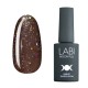 Гель-лак для ногтей Labi Glitter №G07 темный бежевый с разноцветным глиттером 9 мл