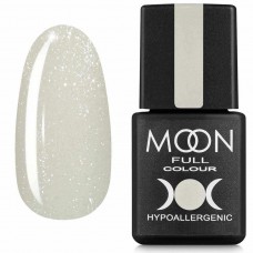 Кольорова база для нігтів Moon Barbie color Rubber base №01 ванільний з дрібним шиммером 8 мл