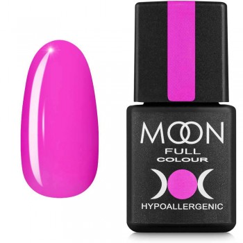 Гель-лак MOON FULL color Gel polish №118 неоново-рожевий 8 мл