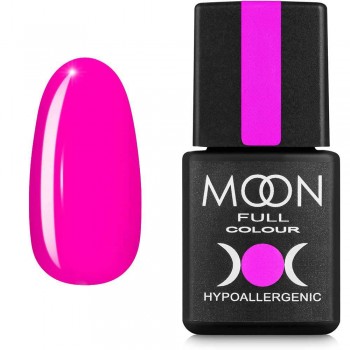 Гель-лак MOON FULL color Gel polish №121 глибокий яскраво-рожевий 8 мл