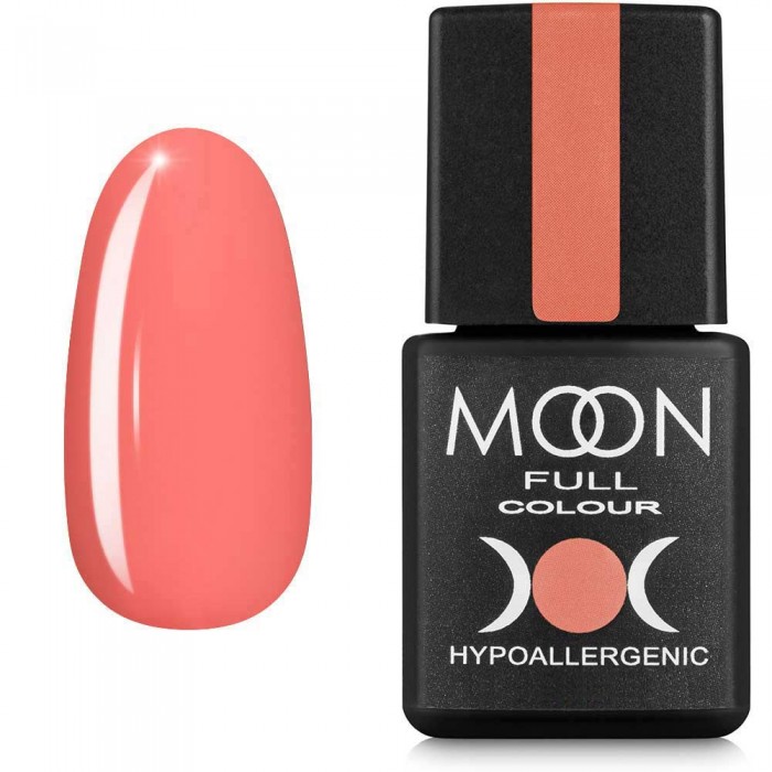 Гель-лак MOON FULL color Gel polish №124 лососево-оранжевый 8 мл