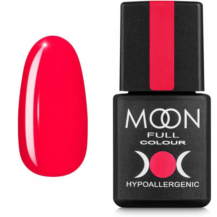 Гель-лак MOON FULL color Gel polish №126 яркий огненно-розовый 8 мл