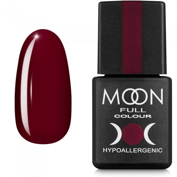 Гель-лак MOON FULL color Gel polish №144 карминный 8 мл