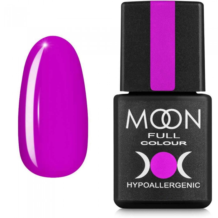 Гель-лак MOON FULL color Gel polish №163 ярко-сиреневый 8 мл