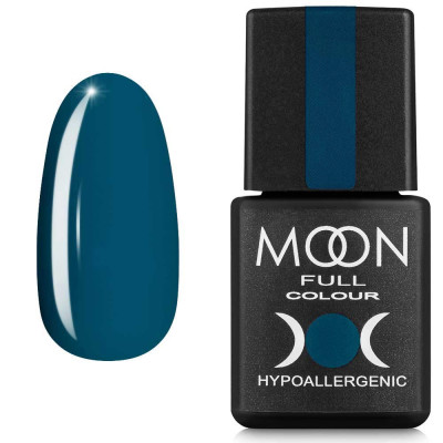 Гель-лак MOON FULL color Gel polish №184 сіро-зелений 8 мл