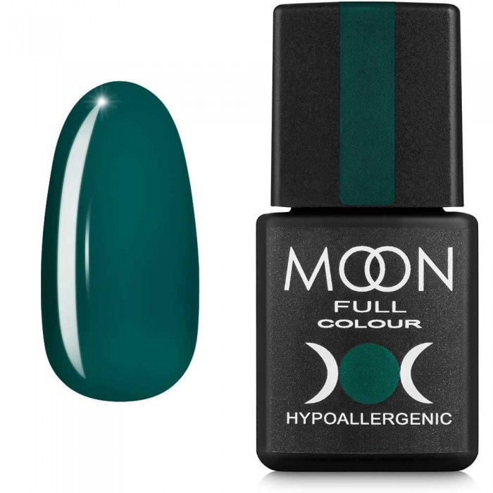 Гель-лак MOON FULL color Gel polish №185 яскраво-зелений 8 мл, 5908254187667