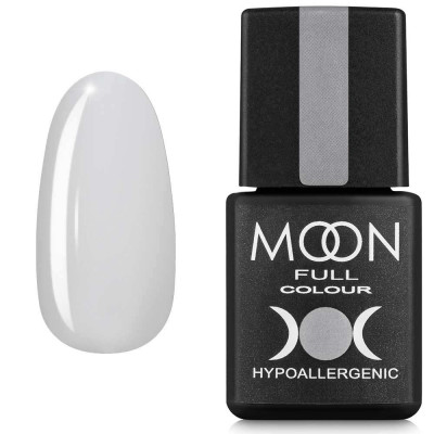 Гель-лак MOON FULL color Gel polish №201 білий напівпрозорий 8 мл