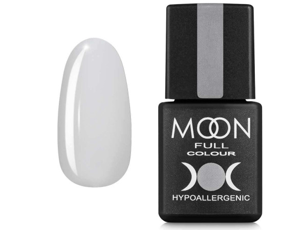 Гель-лак MOON FULL color Gel polish №201 белый полупрозрачный 8 мл