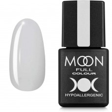 Гель-лак MOON FULL color Gel polish №202 білий напівпрозорий з блискітками 8 мл