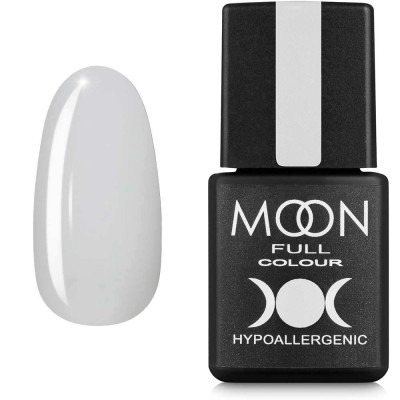 Гель-лак MOON FULL color Gel polish №202 белый полупрозрачный с блестками 8 мл