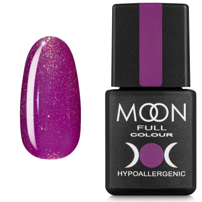 Гель-лак MOON FULL color Gel polish №309 крокус с мелким золотистым шиммером 8 мл