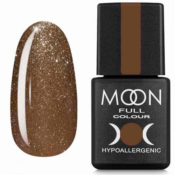 Гель-лак MOON FULL color Gel polish №321 золотисто-бежевый с мелким шиммером 8 мл