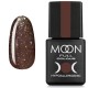 Гель-лак MOON FULL color Gel polish №322 темный бежевый с разноцветным глиттером 8 мл