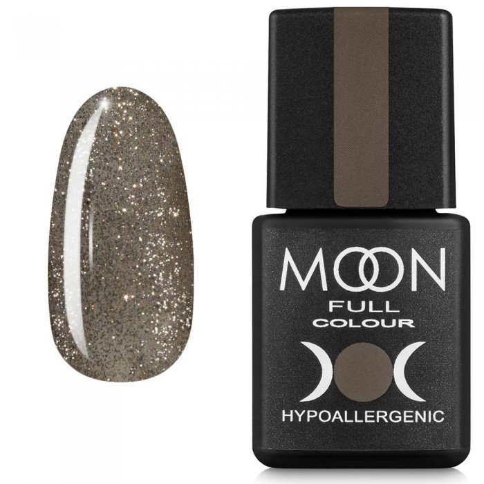 Гель-лак MOON FULL color Gel polish №325 серебристо-золотой мелко-шиммерный 8 мл
