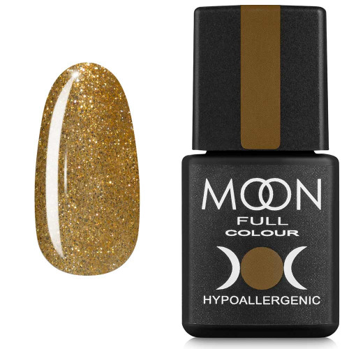 Гель-лак MOON FULL color Gel polish №326 золотой шиммерный 8 мл