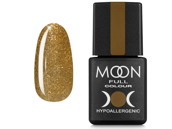 Гель-лак MOON FULL color Gel polish №326 золотой шиммерный 8 мл