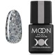 Гель-лак MOON FULL color Gel polish №327 серебряный глиттер на полупрозрачной основе 8 мл
