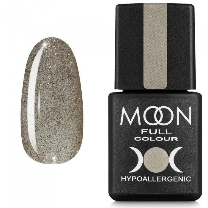 Гель-лак MOON FULL color Gel polish №329 сріблясто-перловий шиммерний 8 мл, 5908254188893